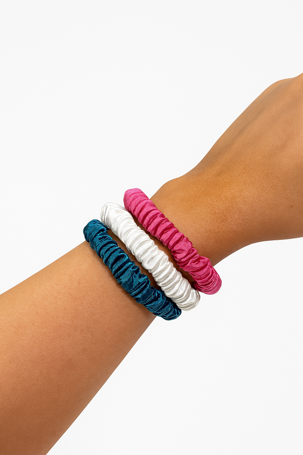 Skinny Trio 1cm Scrunchies