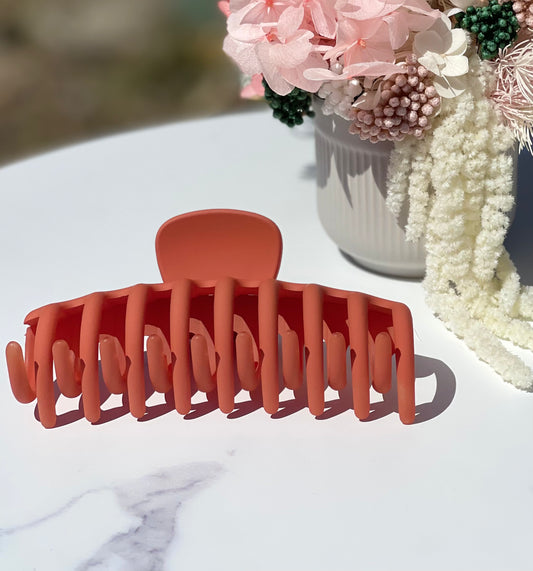 Alex 10cm Claw Clip Burnt Orange