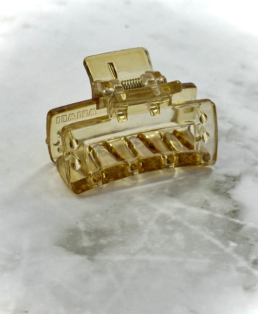 Isla Yellow Clear Mini Clip