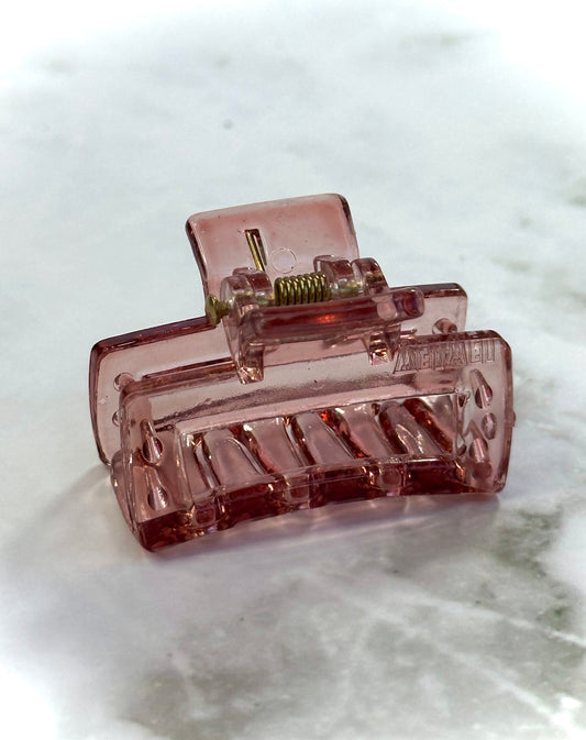 Isla Pink Clear Mini Clip